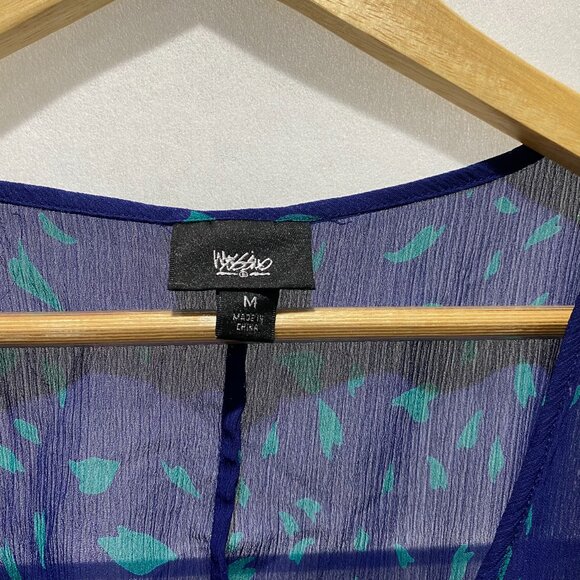 Mossimo Sheer Patterned V-neck Top - Picture 2 of 2